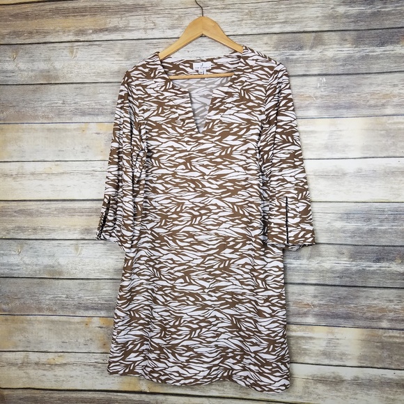 Jude Connally Dresses & Skirts - Jude Connally Megan Animal Print Abstract Dress XL